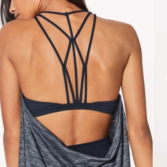Lululemon Raise The Barre Tank Low Back Workout Tank Top With Sports Bra Size 6 - Picture 2 of 16